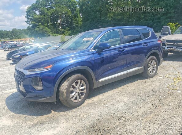 5NMS23AD8KH048080 2019 HYUNDAI SANTA FE Blue Задня ліва чверть