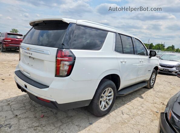 1GNSKMKDXMR165105 2021 CHEVROLET TAHOE Белый Передняя правая четверть