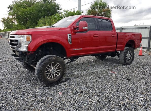 1FT7W2BTXNED50276 2022 FORD F250 Burgundy Հետևի ձախ