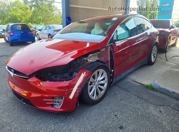 5YJXCAE22KF189454 2019 TESLA MODEL X Red Հետևի աջ