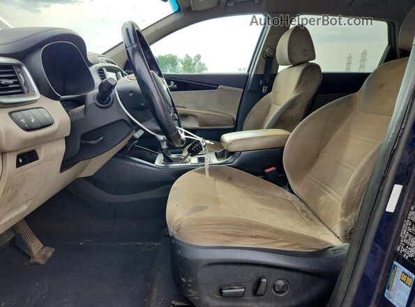 5XYPGDA37KG505346 2019 KIA SORENTO Blue Widok deski rozdzielczej