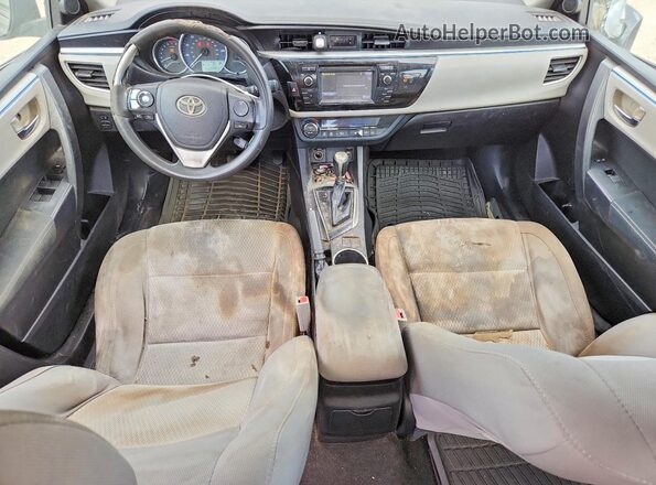 5YFBURHE6GP452293 2016 TOYOTA COROLLA Gray ხელსაწყოთა პანელის ხედი