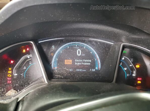 2HGFC1F76JH640966 2018 HONDA CIVIC Gray უკანა სავარძლების ხედი
