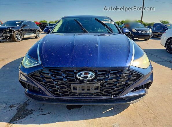 5NPEH4J26NH149738 2022 HYUNDAI SONATA Blue უკანა ხედი
