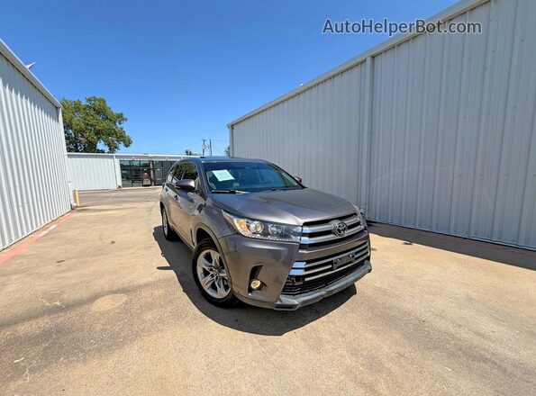 5TDYZRFH0HS188103 2017 TOYOTA HIGHLANDER Gray უკანა მარცხენა