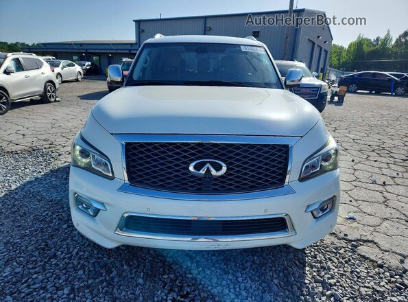 JN8AZ2NDXG9800333 2016 INFINITI QX80 White Widok z tyłu