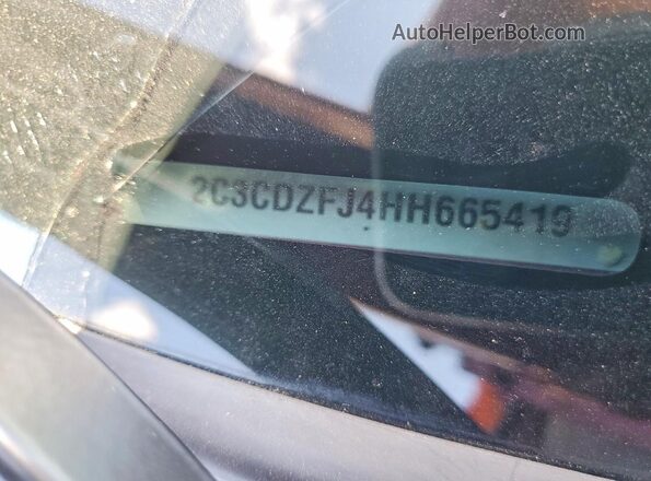 2C3CDZFJ4HH665419 2017 DODGE CHALLENGER Maroon VIN sticker view