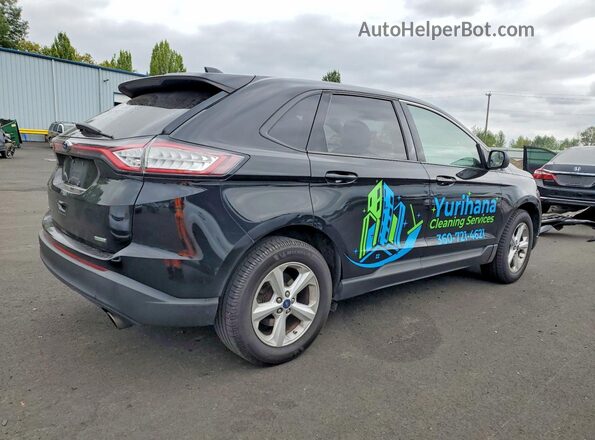 2FMPK3G98GBC48290 2016 FORD EDGE Black წინა მარჯვენა