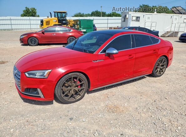 WAUC4CF53JA028194 2018 AUDI S5 Red უკანა მარცხენა