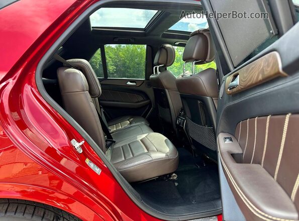 4JGDA7FB9JA997619 2018 MERCEDES-BENZ GLE Red უკანა ხედი