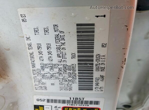 5TFKB5DA3PX099515 2023 TOYOTA TUNDRA White VIN կոդի պիտակի տեսք