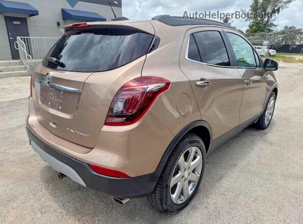 KL4CJCSM3KB734676 2019 BUICK ENCORE Желто-коричневый Передняя правая четверть