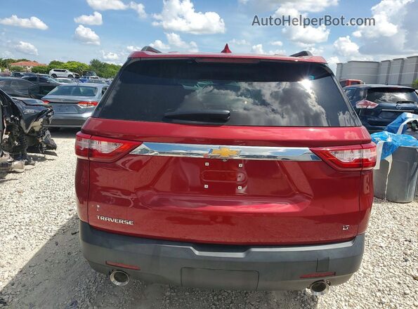 1GNERGKW0MJ189634 2021 CHEVROLET TRAVERSE Red Սալոնի դիմացի տեսք