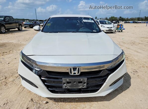 1HGCV1F31KA161963 2019 HONDA ACCORD Белый Вид сзади