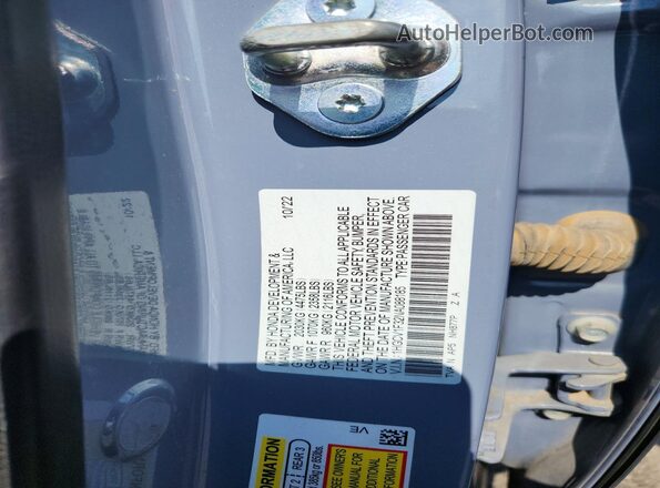 1HGCV1F32NA088185 2022 HONDA ACCORD Синий Вид наклейки с VIN-кодом