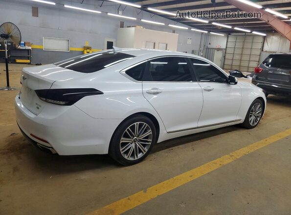 KMHGN4JE5JU284653 2018 GENESIS G80 White Առջևի աջ