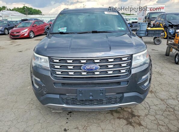 1FM5K8DH5HGD46963 2017 FORD EXPLORER Gray Rear view