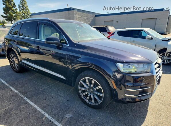 WA1LAAF77HD033158 2017 AUDI Q7 Blue Դիմացի տեսք