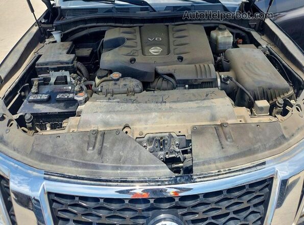 JN8AY2ND7J9057494 2018 NISSAN ARMADA Black Widok naklejki z numerem VIN