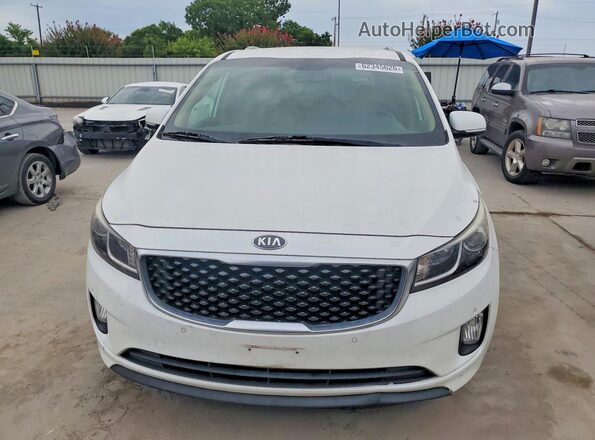 KNDMC5C13H6253848 2017 KIA SEDONA White Հետևի տեսք