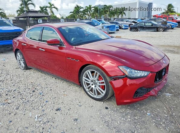 ZAM57RTL0H1196406 2017 MASERATI GHIBLI Red Vista frontal