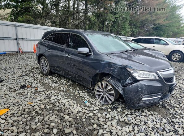 5FRYD4H47GB029057 2016 ACURA MDX Черный Передняя правая четверть