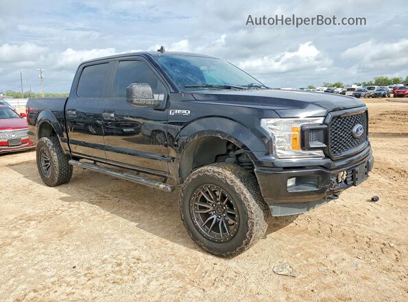 1FTEW1E52LKD43058 2020 FORD F150 Black Front view