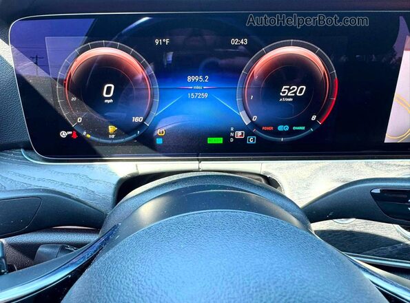 W1KZF5KB6MA884579 2021 MERCEDES-BENZ E Черный Вид панели приборов