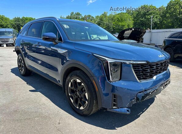 5XYRL4JC8SG344980 2025 KIA SORENTO Blue Widok z przodu