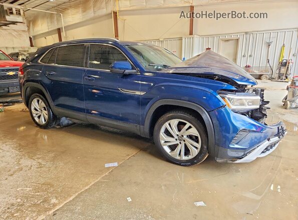 1V2ME2CAXLC212375 2020 VOLKSWAGEN ATLAS Синий Вид спереди