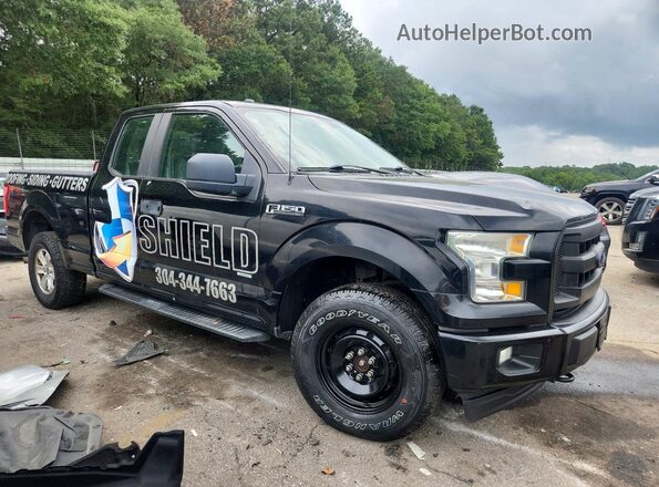 1FTEX1EP1HFA95867 2017 FORD F150 Black Вид спереду