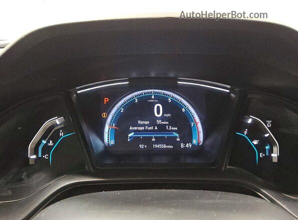 2HGFC2F60LH525070 2020 HONDA CIVIC Gray Вид задніх сидінь