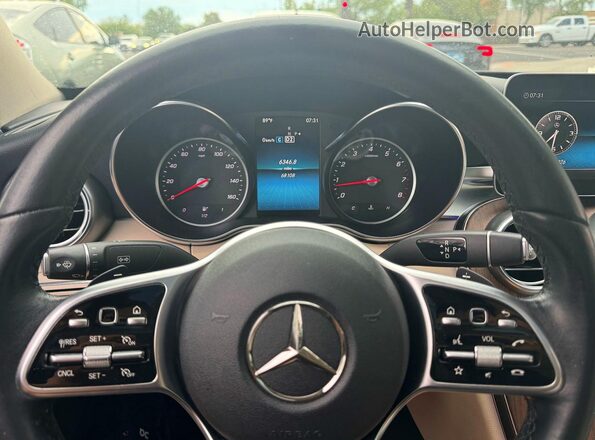 WDDWF8DB9KR482992 2019 MERCEDES-BENZ C-CLASS Синий Вид щитка приборов