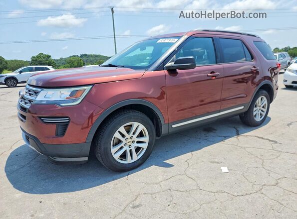 1FM5K8DH8JGA89741 2018 FORD EXPLORER Red უკანა მარცხენა