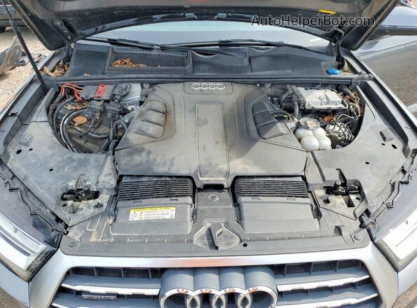 WA1LAAF78JD051917 2018 AUDI Q7 Charcoal Vista de la etiqueta del VIN