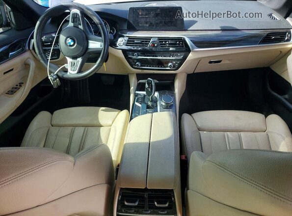 WBAJA5C59JWA36015 2018 BMW 5 SERIES Blue Սարքավորումների վահանակի տեսք