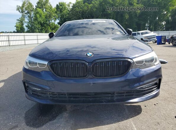 WBAJA5C59JWA36015 2018 BMW 5 SERIES Blue Հետևի տեսք