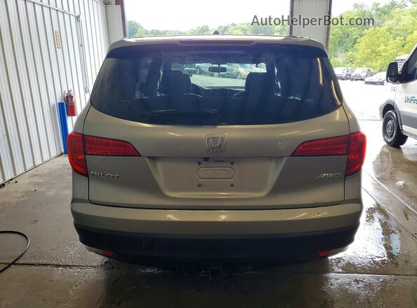 5FNYF6H51GB092994 2016 HONDA PILOT Silver Вид салону спереду