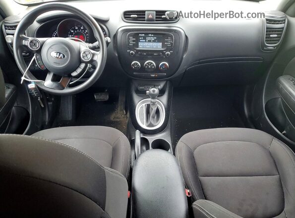 KNDJN2A27H7496256 2017 KIA SOUL Gray Widok zestawu wskaźników