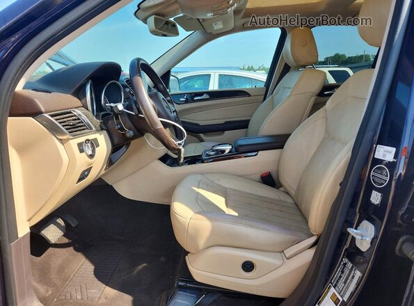4JGDA5HB1GA806513 2016 MERCEDES-BENZ GLE Blue Առջևի վահանակի տեսք