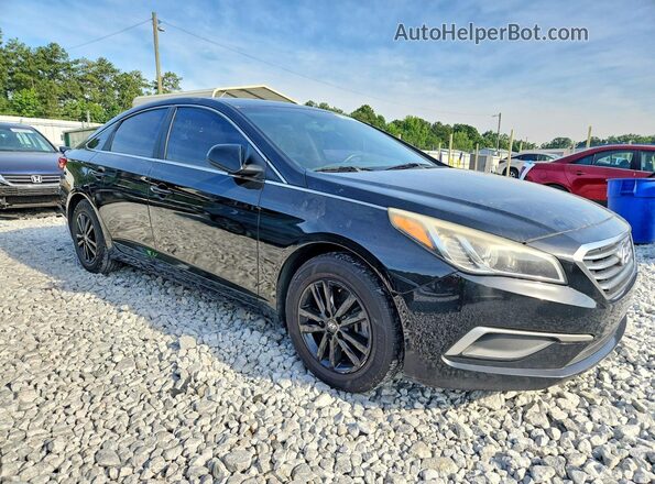 5NPE24AF1GH267896 2016 HYUNDAI SONATA Black Front view