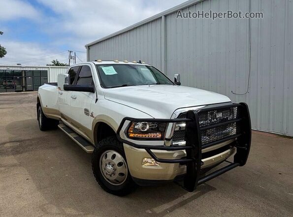 3C63RRKL0GG137824 2016 RAM 3500 White Tył lewy