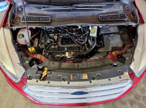 1FMCU0GDXKUA75189 2019 FORD ESCAPE Red Vista del compartimento del motor