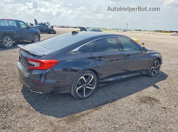 1HGCV1F32LA120274 2020 HONDA ACCORD Черный Передняя правая четверть