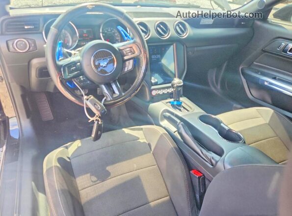 1FA6P8AM9H5276753 2017 FORD MUSTANG Black Widok zestawu wskaźników