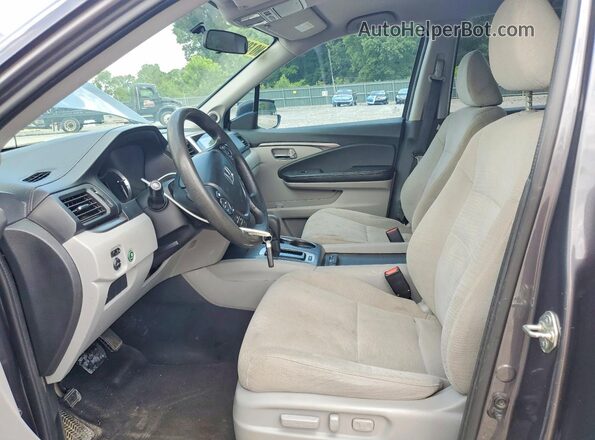 5FNYF5H3XGB025528 2016 HONDA PILOT Gray Вид панелі приладів
