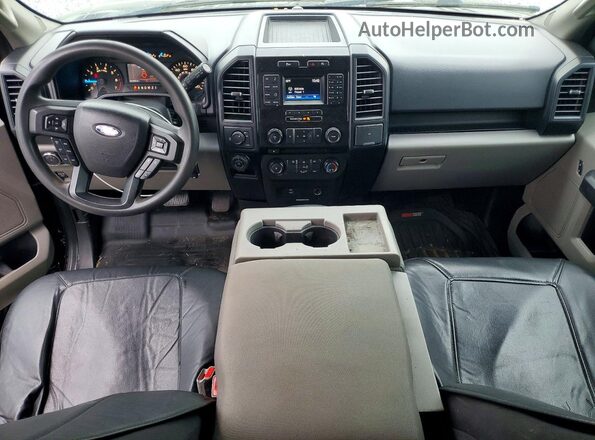 1FTEX1CP7GFB43437 2016 FORD F150 Black Vista del cuadro de instrumentos