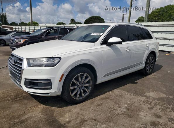 WA1LAAF73KD014615 2019 AUDI Q7 White Tył lewy