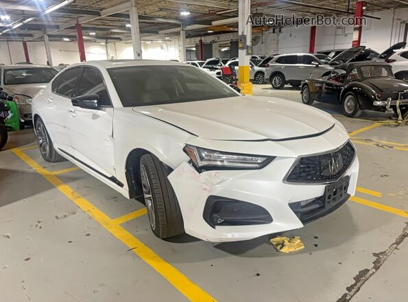 19UUB6F62MA001579 2021 ACURA TLX White Հետևի ձախ