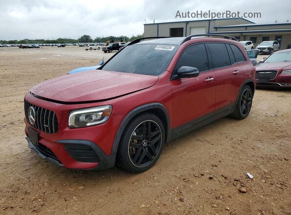 W1N4M5BB6MW081843 2021 MERCEDES-BENZ GLB-CLASS Red Tył lewy